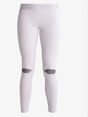 Abercrombie & Fitch Light Gray Knee-Slit Leggings Y2K